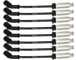 Upgrade Your GM LS/LT Engine | Moroso Ultra 40 Spark Plug Wire Set | 8.5mm Silicone Wire | Black | Made in USA