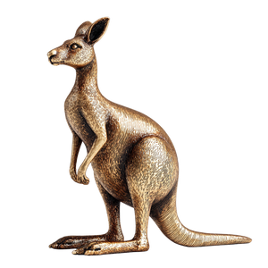 Bronze Kangaroo Statue V2 Vinyl Car Decal Sticker – Waterproof & UV-Resistant 3.4133333333333336"