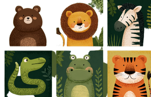 Animal Puzzle Cards V2 Vinyl Car Decal Sticker – Waterproof & UV-Resistant 2.933333333333333"