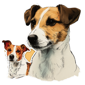 Jack Russell Sticker V2 Vinyl Car Decal Sticker – Waterproof & UV-Resistant 3.4133333333333336" Jack Russell Sticker V2 Vinyl Car Decal Sticker – Waterproof & UV-Resistant 3.4133333333333336"