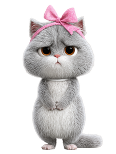 Anthropomorphic British Shorthair V2 Vinyl Car Decal Sticker – Waterproof & UV-Resistant 4.1066666666666665"