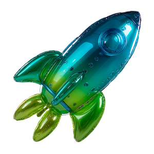 Rocket Balloon V2 Vinyl Car Decal Sticker – Waterproof & UV-Resistant 6.826666666666667"