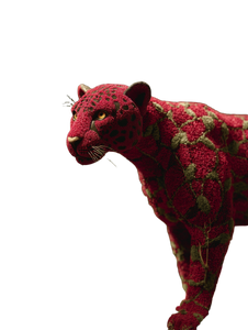 Floral Jaguar Vinyl Car Decal Sticker – Waterproof & UV-Resistant 8.213333333333333"