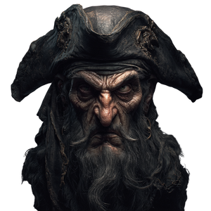 Pirate Captain Head V2 Vinyl Car Decal Sticker – Waterproof & UV-Resistant 6.826666666666667"