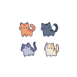 Cute Kitten Stickers Vinyl Car Decal Sticker – Waterproof & UV-Resistant 6.826666666666667"