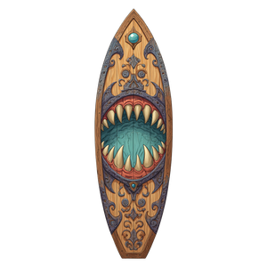 Fantasy Surfboard Vinyl Car Decal Sticker – Waterproof & UV-Resistant 3.4133333333333336"