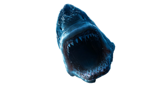 Megalodon Mouth Closeup V2 Vinyl Car Decal Sticker – Waterproof & UV-Resistant 5.97333333333333