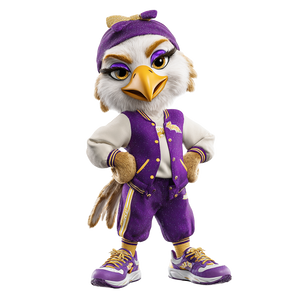 Bold Eagle Mascot Vinyl Car Decal Sticker – Waterproof & UV-Resistant 3.4133333333333336"