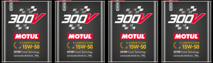 4x Motul 300V COMPETITION SAE 15W-50 Synthetic Oil | Maximum Power Output | Engine Protection | 2 Liter