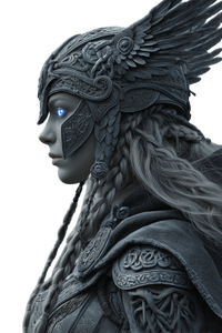 Norse Valkyrie Portrait V3 Vinyl Car Decal Sticker – Waterproof & UV-Resistant 4.4