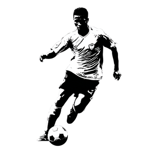 Soccer Player Silhouette V4 Vinyl Car Decal Sticker – Waterproof & UV-Resistant 3.4133333333333336"