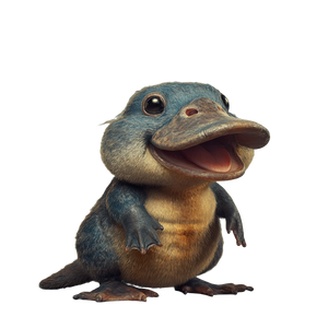 Silly Platypus V2 Vinyl Car Decal Sticker – Waterproof & UV-Resistant 3.4133333333333336"