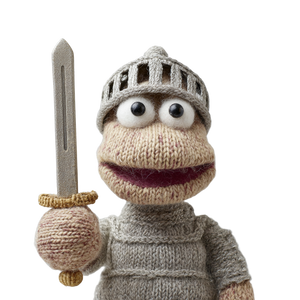 Knight Puppet Vinyl Car Decal Sticker – Waterproof & UV-Resistant 6.826666666666667"