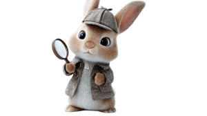 Detective Bunny V2 Vinyl Car Decal Sticker – Waterproof & UV-Resistant 2.72"