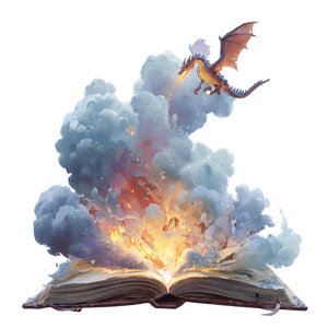 Dragon Book Fantasy Vinyl Car Decal Sticker – Waterproof & UV-Resistant 3.4133333333333336"