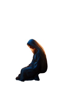 Mary In Reflection Vinyl Car Decal Sticker – Waterproof & UV-Resistant 8.96"