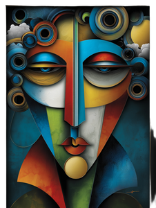 Abstract Nature Figure Vinyl Car Decal Sticker – Waterproof & UV-Resistant 8.213333333333333"
