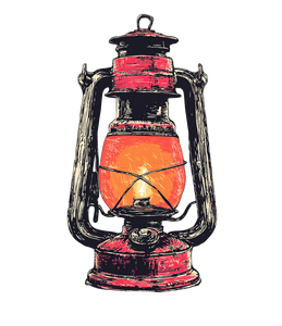 Vintage Kerosene Lantern V2 Vinyl Car Decal Sticker – Waterproof & UV-Resistant 3.946666666666666