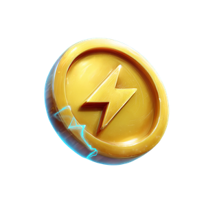 Golden Lightning Coin Vinyl Car Decal Sticker – Waterproof & UV-Resistant 3.4133333333333336"