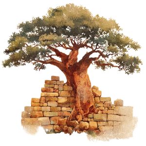 Ancient Stone Baobab Vinyl Car Decal Sticker – Waterproof & UV-Resistant 3.4133333333333336"