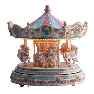 Bohemian Christmas Carousel Vinyl Car Decal Sticker – Waterproof & UV-Resistant 3.4133333333333336"