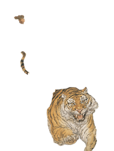 Zhong Kui On Tiger Vinyl Car Decal Sticker – Waterproof & UV-Resistant 4.1066666666666665"