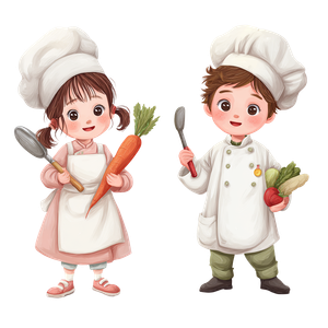 Baby Chefs Cooking Vinyl Car Decal Sticker – Waterproof & UV-Resistant 3.4133333333333336"
