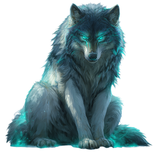 Silver-Blue Wolf Vinyl Car Decal Sticker – Waterproof & UV-Resistant 6.826666666666667"