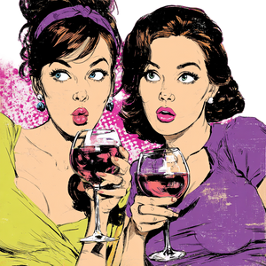Pregnant Wine Friends Vinyl Car Decal Sticker – Waterproof & UV-Resistant 3.4133333333333336"