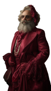 Karl Marx Drag Vinyl Car Decal Sticker – Waterproof & UV-Resistant 4.8533333333333335"
