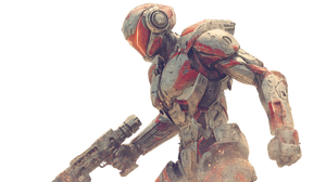Futuristic Armored Hero V4 Vinyl Car Decal Sticker – Waterproof & UV-Resistant 5.4