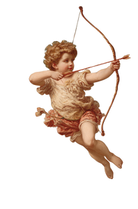 Mischievous Flying Cupid Vinyl Car Decal Sticker – Waterproof & UV-Resistant 4.533333333333333"