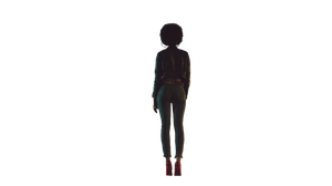 Woman On Rooftop V4 Vinyl Car Decal Sticker – Waterproof & UV-Resistant 5.4