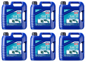 6x Liqui Moly SAE 30 Synthetic Oil | 4L Jug | Marine Engines | High Wear Resistance