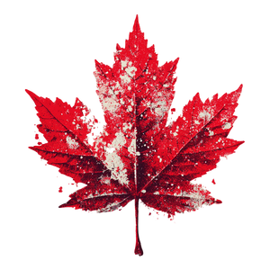 Grunge Maple Leaf Vinyl Car Decal Sticker – Waterproof & UV-Resistant 3.4133333333333336"