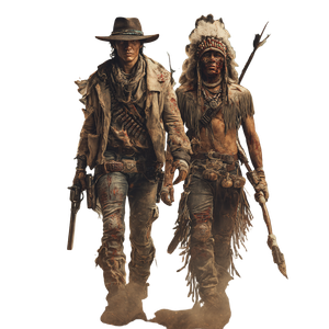 Zombie Western Survivors Vinyl Car Decal Sticker – Waterproof & UV-Resistant 3.4133333333333336"