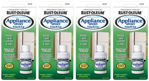 4x RUST-OLEUM White Gloss Paint | Repairs Scratches/Chips | Ideal for Appliances