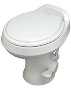 Dometic 301 Series Permanent Toilet | Elongated Seat with Pedal Flush Control | Triple-Jet Bowl Rinse - White Dometic 301 Series Permanent Toilet | Elongated Seat with Pedal Flush Control | Triple-Jet Bowl Rinse - White
