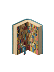 Man In Book Vinyl Car Decal Sticker – Waterproof & UV-Resistant 8.213333333333333"