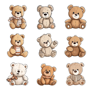 Cute Teddy Silhouette Vinyl Car Decal Sticker – Waterproof & UV-Resistant 3.4133333333333336"