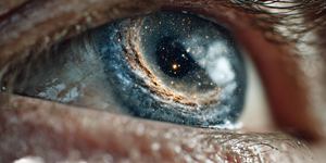Galaxy Eye Closeup Vinyl Car Decal Sticker – Waterproof & UV-Resistant 5.12"