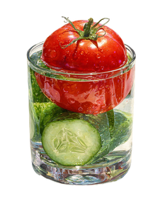 Tomato In Cucumber Vinyl Car Decal Sticker – Waterproof & UV-Resistant 8.213333333333333"