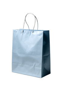 Light Blue Shopping Bag V2 Vinyl Car Decal Sticker – Waterproof & UV-Resistant 4.4