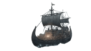 Viking Ghost Ship V2 Vinyl Car Decal Sticker – Waterproof & UV-Resistant 2.72"