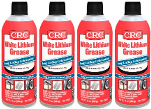 4x CRC Industries White Lithium Grease | Excellent Water & Heat Resistance | Metal to Metal Applications
