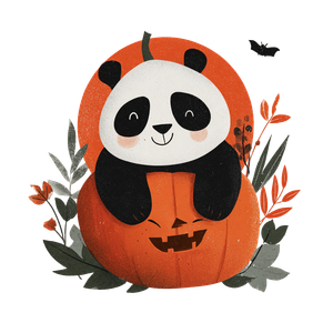 Vintage Panda T-Shirt Vinyl Car Decal Sticker – Waterproof & UV-Resistant 6.826666666666667"