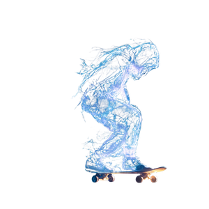 Glowing Skateboard Spirit Vinyl Car Decal Sticker – Waterproof & UV-Resistant 6.826666666666667"