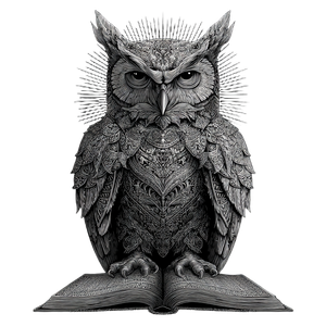Owl On Book Vinyl Car Decal Sticker – Waterproof & UV-Resistant 6.826666666666667"