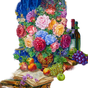 Floral Still Life V6 Vinyl Car Decal Sticker – Waterproof & UV-Resistant 3.4133333333333336"