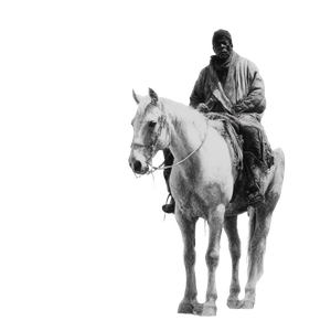 Man On Horse V6 Vinyl Car Decal Sticker – Waterproof & UV-Resistant 3.4133333333333336"